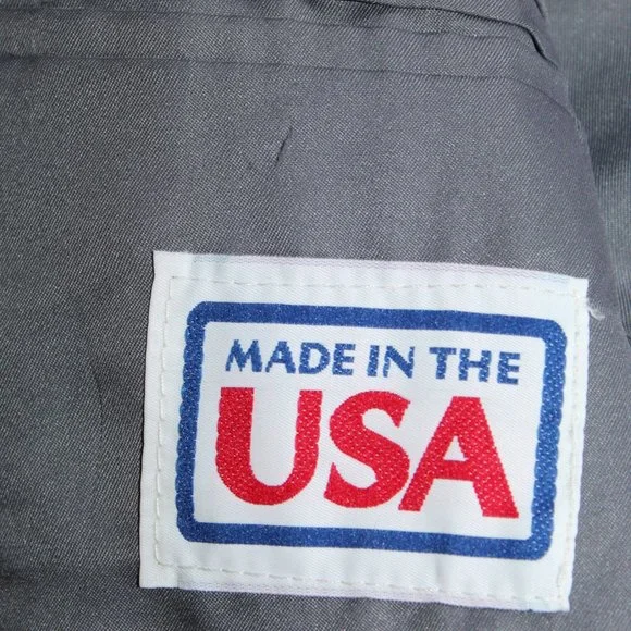 Vintage Pioneer Wear Golden Collection Gray Wool Western Blazer Jacket Men's 40L - Picture 7 of 10